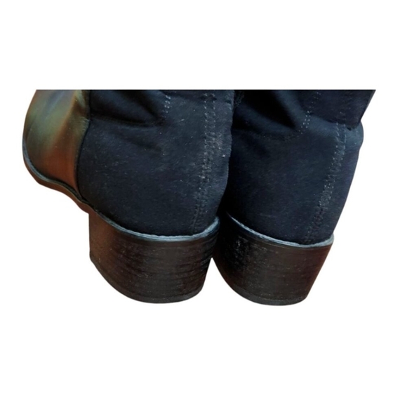 STUART WEITZMAN Leather Knee High Black Riding Boots Size 8 - Picture 10 of 15